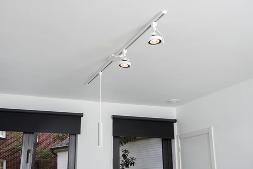 Lucide TRACK DORIAN Schienenstrahler - 1-Phasen Stromschiene / Schienensystem - 1xES111 - Weiß (Verlängerung) - Atmosphäre 6